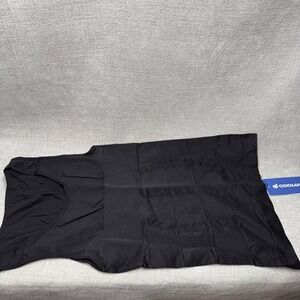 Mens Body Shaper Vest Compression Shirt Size Large Black Slimming Tank